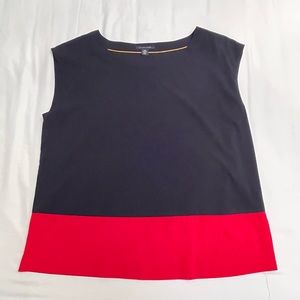 Tommy Hilfiger sleeveless colour block top.